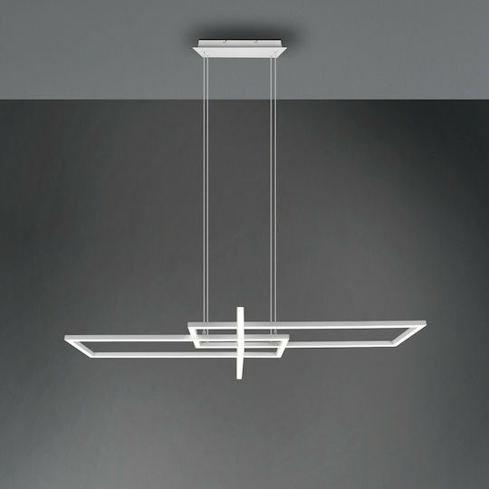 Trio Lighting Salinas Reglabil Lustră Alb Calea ferată 110x40x40cm.