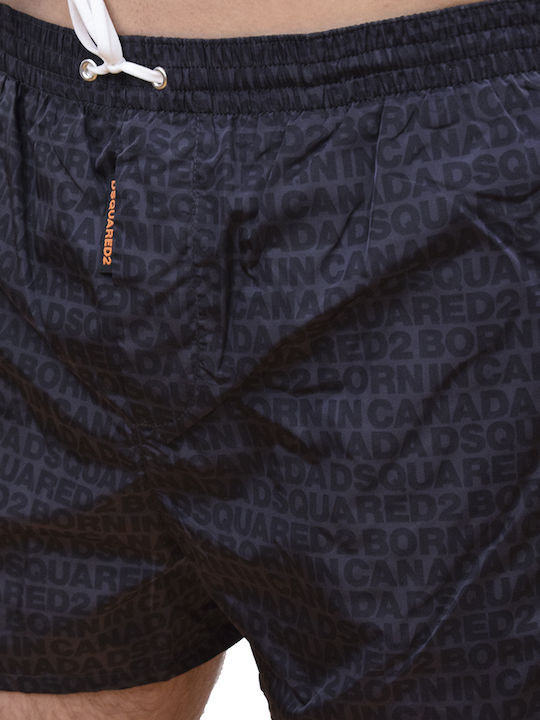 Born In Canada Men's Swimwear Shorts Black with Patterns