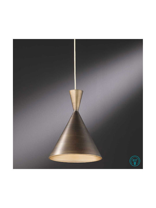 Wofi Anur Pendant Light Brown with Socket E27 25cm