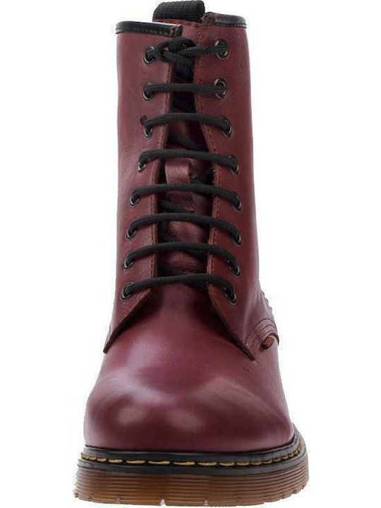 Ghete Dama Bocanci Din Piele Burgundy