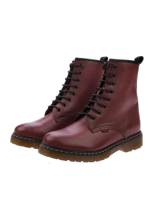 Ghete Dama Bocanci Din Piele Burgundy
