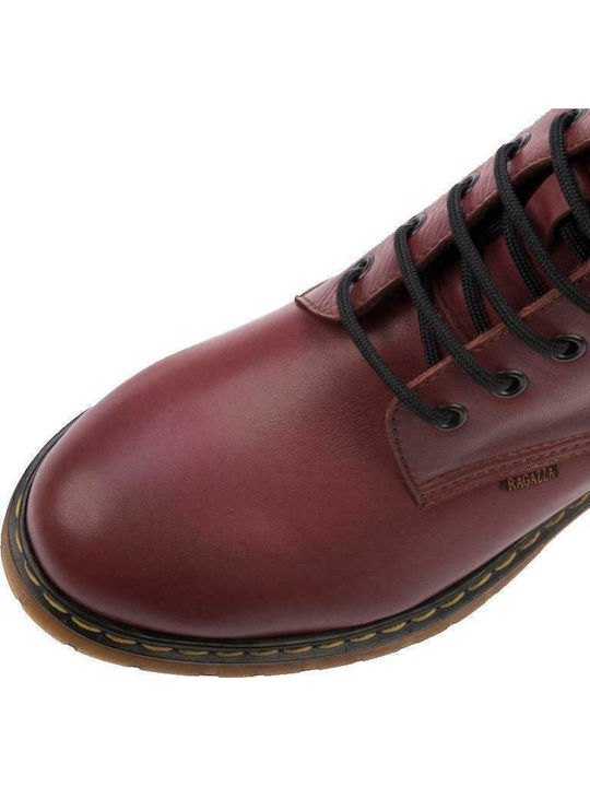 Ghete Dama Bocanci Din Piele Burgundy