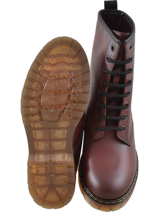 Ghete Dama Bocanci Din Piele Burgundy