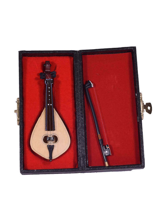 SP Souliotis Decorative Musical Instrument Wooden Cretan 3x4x10cm
