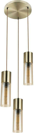 Globo Lighting Annika Κρεμαστό Φωτιστικό Μπρούτζινο με Ντουί E27 30εκ.