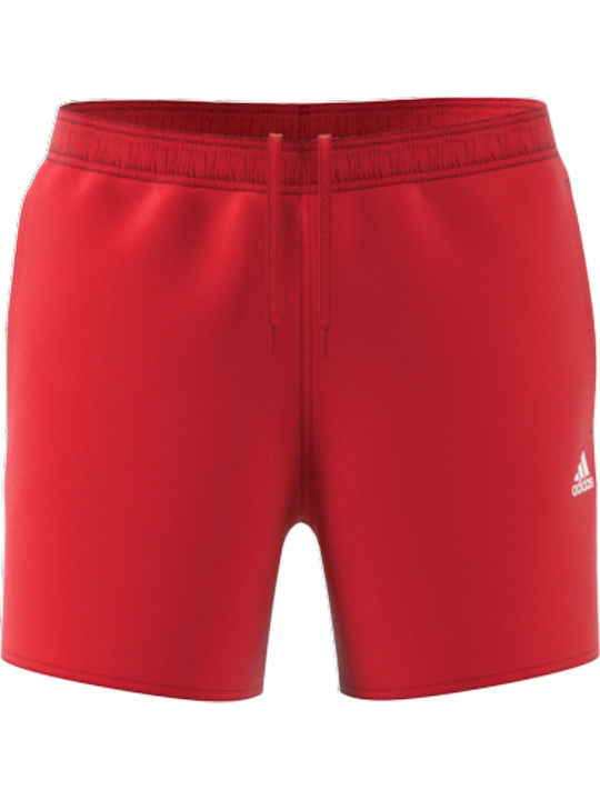 Solid Men's Swimwear Shorts Red