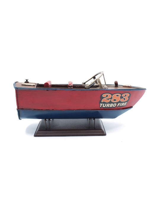 SP Souliotis Vintage Metallic Miniature Ship 24x10x10cm