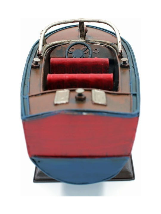 SP Souliotis Vintage Metallic Miniature Ship 24x10x10cm