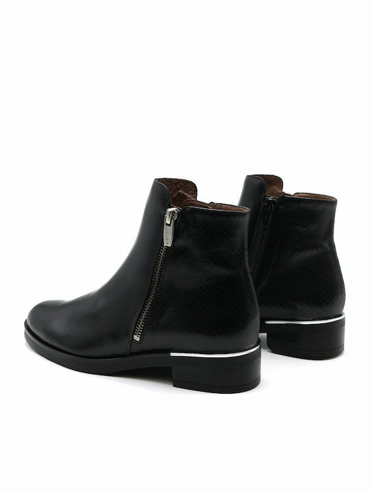 Leather Women's Ankle Boots Black