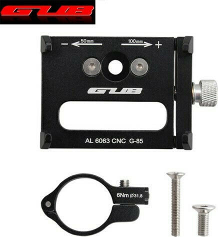 Gub G-85 Bicycle Mobile Phone Holder 3.5" - 6.2" Black