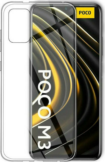 Задна корица Силикон Прозрачен (Poco M3 / Redmi 9T)