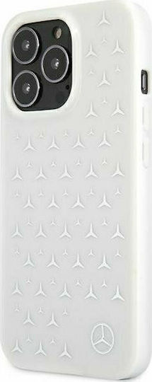 Mercedes-Benz Silver Stars Pattern Back Cover Πλαστικό Ασημί (iPhone 13 Pro Max)