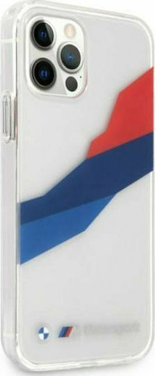 BMW Motorsport Tricolor Back Cover Silicone Transparent (iPhone 12 Pro Max)