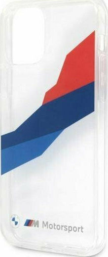 BMW Motorsport Tricolor Back Cover Silicone Transparent (iPhone 12 Pro Max)