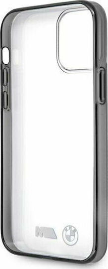 BMW Sandblast Umschlag Rückseite Silikon Transparent (iPhone 12 mini)