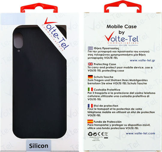 Volte-Tel Back Cover Silicone Black (Huawei P40 Lite)