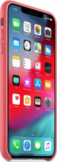 Apple Back Cover Leather Pink (iPhone XS Max)