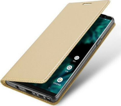 Dux Ducis Skin Pro Series Книга Изкуствена кожа Златист (Galaxy Note 9)