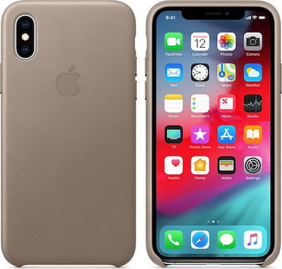 Apple Leather Case Leather Back Cover Brown (iPhone XS Max)