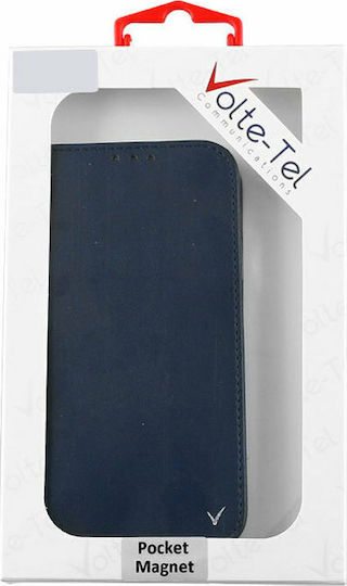 Volte-Tel Pocket Magnet Book Δερματίνης Μπλε (Galaxy A6+ 2018)