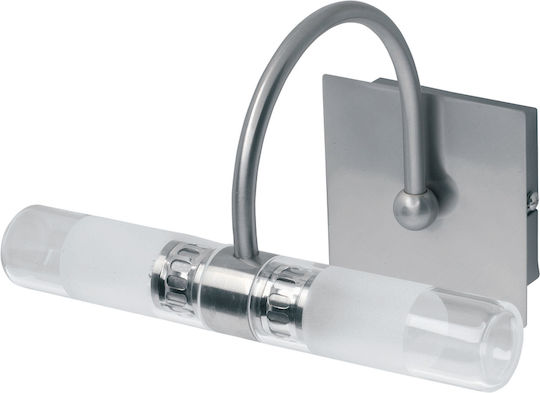 Viokef Tube Modern Lumină de Baie cu Soclu G9 Argintiu 22x16.5cm