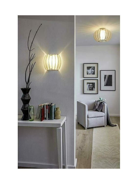 Eglo Stellato Modern Lamp Wall with Socket E27 White 28.5x25cm