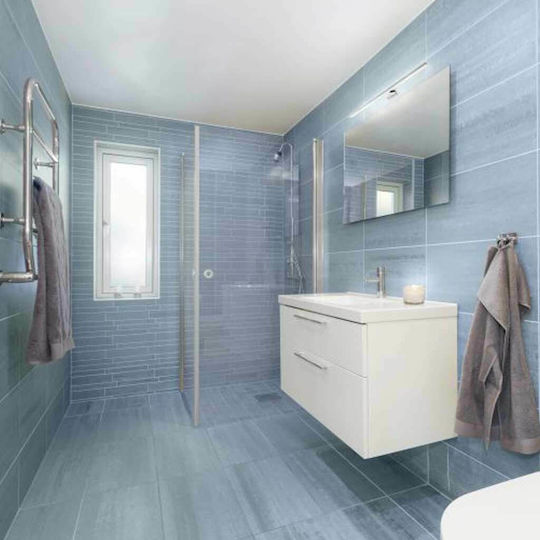 Eglo Pandella1 Modern Lamp Bathroom with Integrated LED and Natural White Light Silver 78x4x4cm