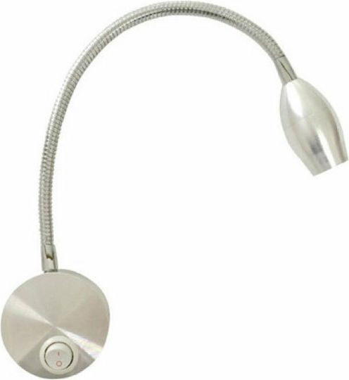 Aca Swan Monos LED Alb Natural Spot în Culoare Argintiu