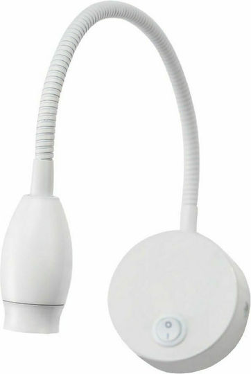 Aca Swan Monos LED Alb Natural Spot în Culoare Argintiu