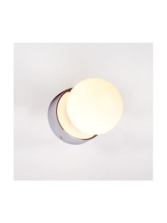 Nowodvorski Modern Bathroom Wall Lamp with G9 Socket Silver 8x8x8cm
