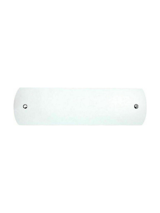 Aca Modern Wall Lamp with Socket E14 White Width 34cm