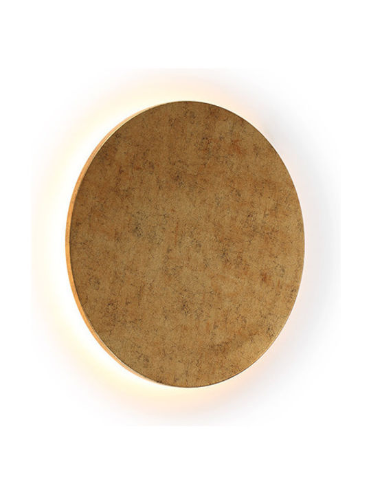 Aca Eclipse Modern Lamp Wall with Integrated LED and Warm White Light Beige 30x3.8cm