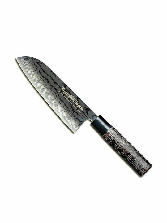 Tojiro Shippu Black Μαχαίρι Santoku από Δαμασκηνό Ατσάλι 16.5cm