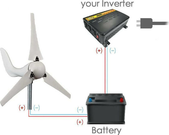 200FS Wind Turbine with 200W Rated Power 12V with Charge Regulator