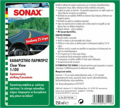 Sonax Lichid Curățare pentru Windows Clear View 1:100 250ml