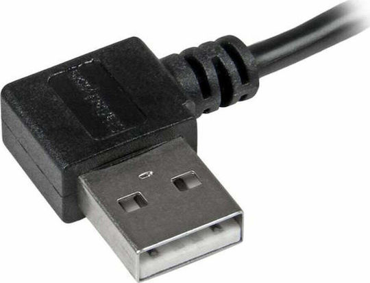 StarTech Regular USB 2.0 to micro USB Cable Μαύρο 1m (USB2AUB2RA1M)