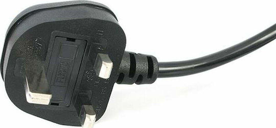 StarTech Type G (UK) / IEC C7 - IEC C7 Cable 1m Μαύρο PXTNB2SUK1M