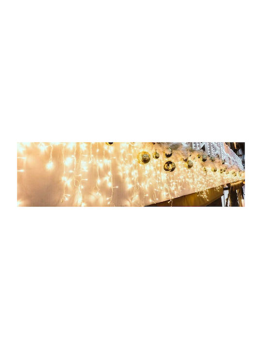 144 Светлини LED 3m. x 60бр Топъл бял тип Дъжд 1бр