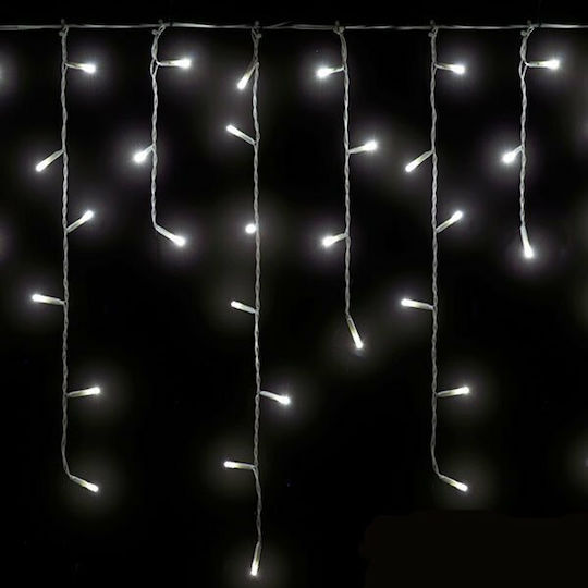 100 Светлини LED 1.8m. x 60бр Хладен бял тип Дъжд 1бр
