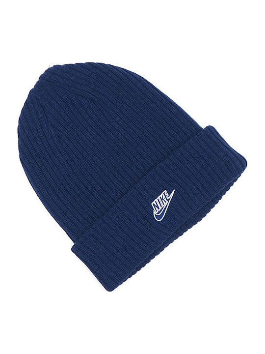 Sportswear Fisherman Beanie Ανδρικός Σκούφος με Rib Πλέξη σε Μπλε χρώμα
