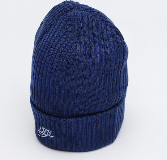 Sportswear Fisherman Beanie Ανδρικός Σκούφος με Rib Πλέξη σε Μπλε χρώμα