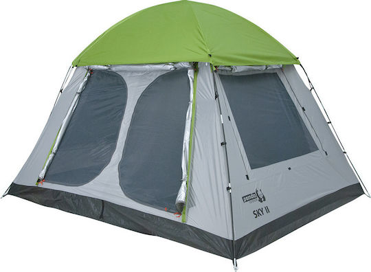 Panda Sky II Σκηνή Camping Πράσινη 3 Εποχών για 4 Άτομα 240x300x190εκ.