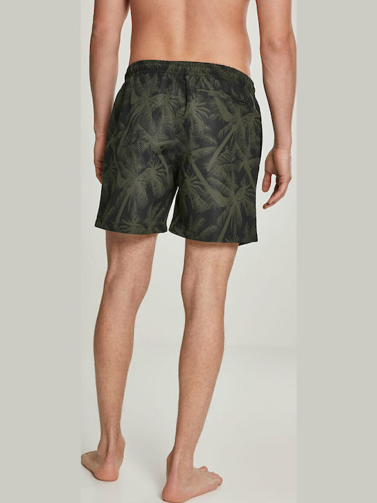 Men's Swimwear Shorts Palm Olive with Patterns