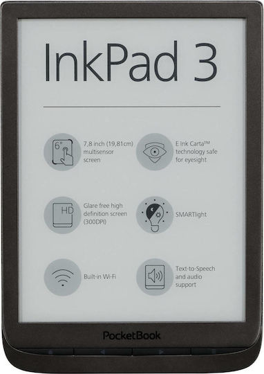 Pocketbook InkPad 3 with Touchscreen 7.8" (8GB) Brown