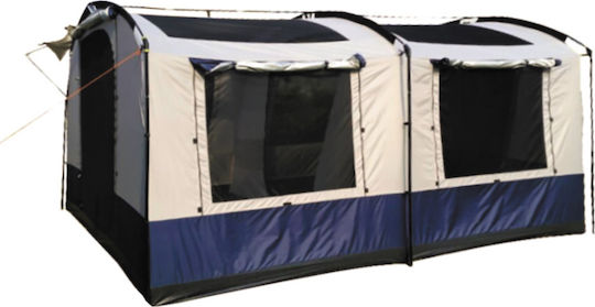 Panda Dorado Σκηνή Camping Μπλε με Διπλό Πανί 3 Εποχών για 10 Άτομα 400x330x220εκ.