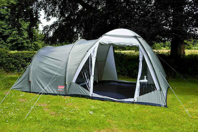 Coleman Waterfall 5 Deluxe Camping Tent Tunnel Green with Double Cloth 3 Seasons for 5 People 280x510x200cm