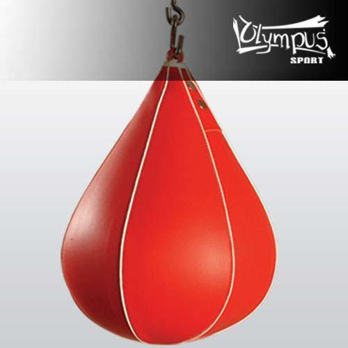 Olympus Sport Synthetic Speed Punching Bag 30cm Red