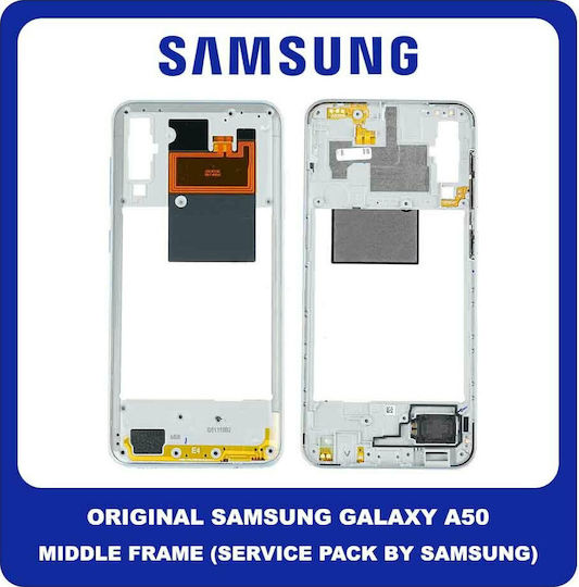 Samsung Μεσαίο Πλαίσιο Λευκό για Galaxy A50