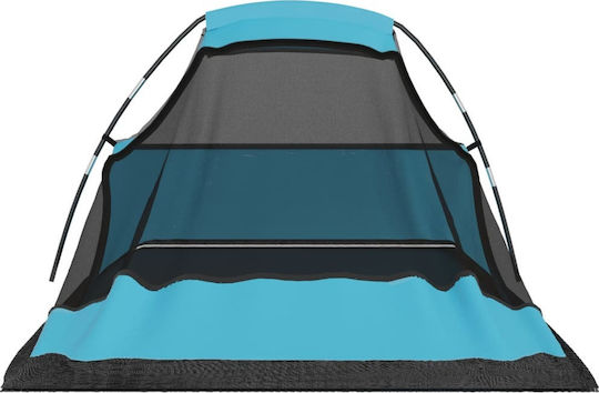 vidaXL Summer Camping Tent Mountaineering Blue for 1 Person Waterproof 1000mm 317x240x95cm