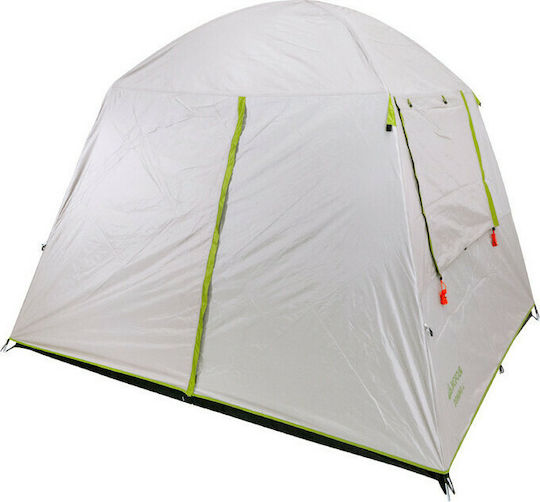 Bigfour Domino 4 Cort De Camping Alb Cu Dublu Material 3 Anotimpuri Pentru 4 Persoane 240x210x180cm